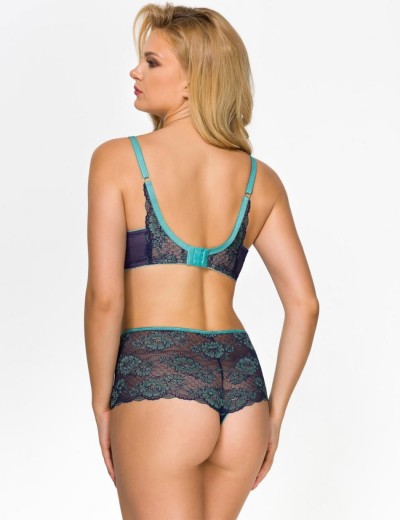 Бюстгальтер балконет Alles PARADISE U, Цвет: темно-синий, Размеры: 65G, изображение 6