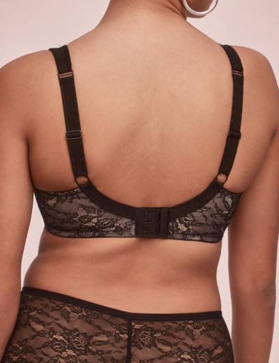 Бюстгальтер мягкий Alles SCARLET M черно-розовый, Цвет: черно-розовый, Размеры: 80D, изображение 2