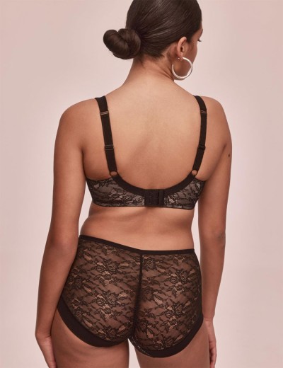 Бюстгальтер мягкий Alles SCARLET M черно-розовый, Цвет: черно-розовый, Размеры: 80D, изображение 7