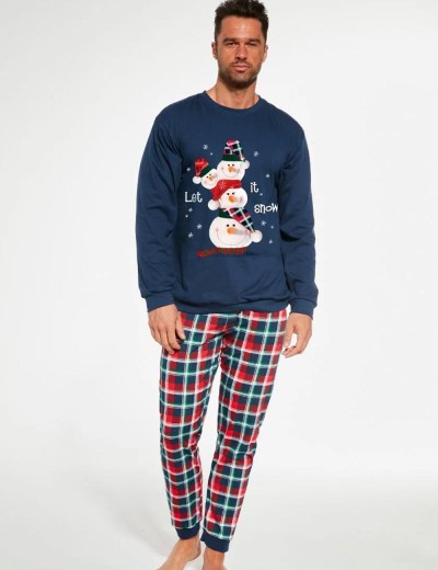 Пижама мужская Cornette 115 SNOWMAN, Цвет: темно-синий/красный, Размеры: 2XL, изображение 2