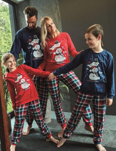 Пижама мужская Cornette 115 SNOWMAN, Цвет: темно-синий/красный, Размеры: 2XL, изображение 3