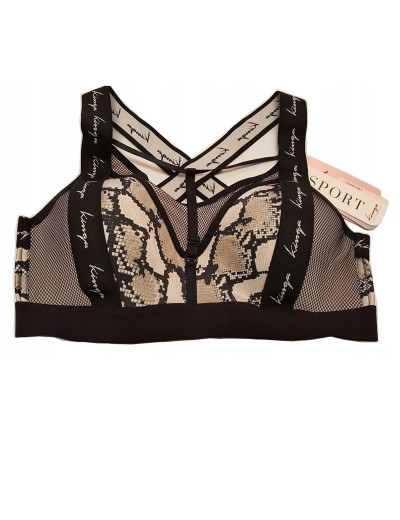 Спортивный бюстгальтер Kinga MOVE UP 800-SB, Цвет: черный/бежевый, Размеры: 65C, изображение 10