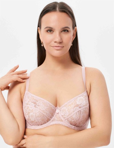 Бюстгальтер с мягкими кружевными чашками Lina A 6010 лотос, Цвет: лотос, Размеры: 70D, изображение 3 Бюстгальтер с мягкими кружевными чашками Lina A 6010 лотос, Цвет: лотос, Размеры: 70D, изображение 3