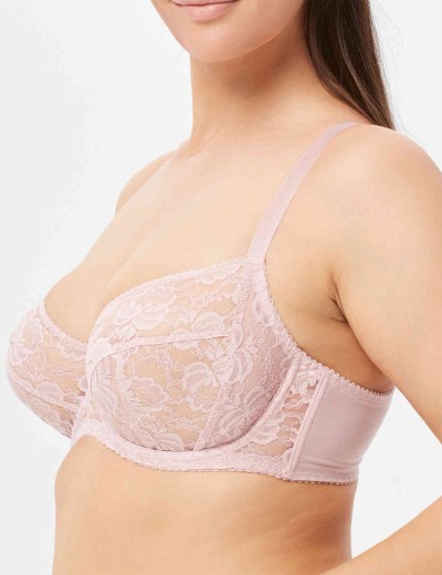 Бюстгальтер с мягкими кружевными чашками Lina A 6010 лотос, Цвет: лотос, Размеры: 70D, изображение 4 Бюстгальтер с мягкими кружевными чашками Lina A 6010 лотос, Цвет: лотос, Размеры: 70D, изображение 4