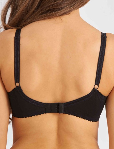 Бюстгальтер мягкий с подкроем Lina A 6021 черный, Цвет: черный, Размеры: 70F, изображение 2