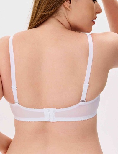 Бюстгальтер балконет анжелика Lina A 6035 белый, Цвет: белый, Размеры: 75B, изображение 6