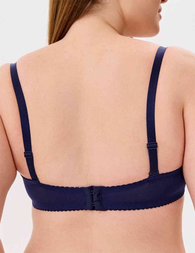 Бюстгальтер балконет анжелика Lina A 6035 темно-синий, Цвет: темно-синий, Размеры: 80F, изображение 2