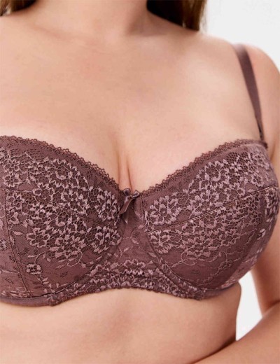 Бюстгальтер балконет анжелика Lina A 6035 перец, Цвет: перец, Размеры: 85C, изображение 4