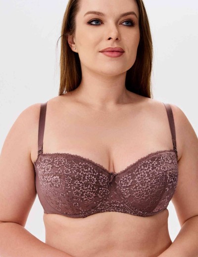 Бюстгальтер балконет анжелика Lina A 6035 перец, Цвет: перец, Размеры: 85C, изображение 3