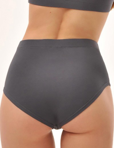 Высокие трусы слипы MY DS103 пепел, Цвет: серый, Размеры: S, изображение 2