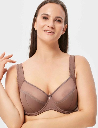 Бюстгальтер полумягкий с подкроем Novella 152 перец, Цвет: перец, Размеры: 75D, изображение 4