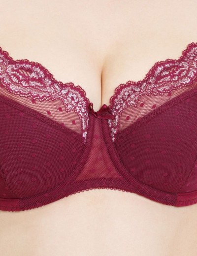 Бюстгальтер полумягкий Sermija 139-11-L гранатовое вино, Цвет: гранатовое вино, Размеры: 80G, изображение 4