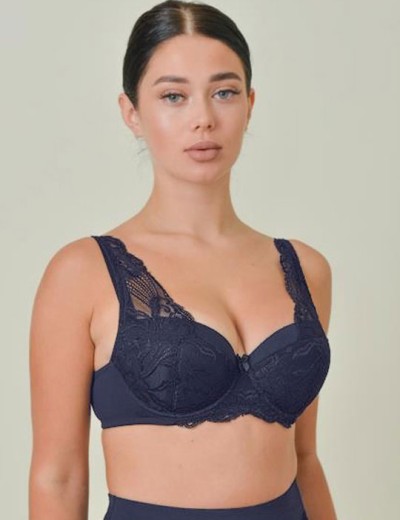 Бюстгальтер балконет пуш-ап VOVA LAURA V32536 темно-синий, Цвет: темно-синий, Размеры: 70C, изображение 3