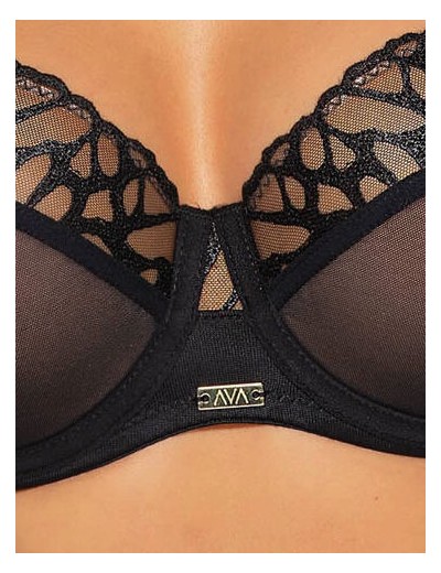 Бюстгальтер полумягкий Ava MONARCH 2056 PU Black, Цвет: черный, Размеры: 70I, изображение 4