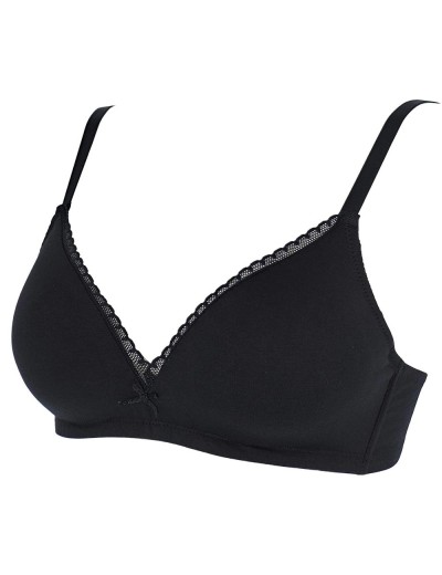 Мягкий хлопковый бюстгальтер Cotonella ADB02 DAILY nero, Цвет: nero (черный), Размеры: 85C, изображение 4