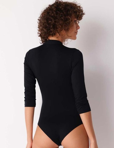 Боди с длинным рукавом Cotonella ADB49 OUTFIT nero, Цвет: nero (черный), Размеры: M, изображение 2