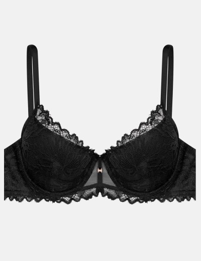 Бюстгальтер балконет пуш-ап Esotiq IDYLLA 40873 черный, Цвет: черный, Размеры: 70E, изображение 7