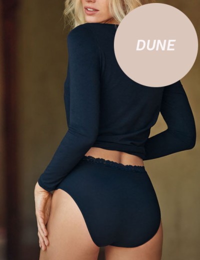 Набор трусов (2шт) Janira PACK-2 FRESH COTTON LACE 1030808 MID SLIP dune, Цвет: dune (песочный), Размеры: 2XL, изображение 2