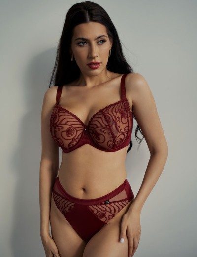 Трусы слипы Kris Line RUBIN figi, Цвет: гранат, Размеры: M, изображение 3