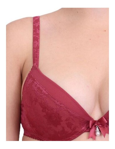 Бюстгальтер с пуш-ап Leilieve HAUTE COUTURE 7713 bordeaux, Цвет: bordeaux (бордо), Размеры: 65C, изображение 6