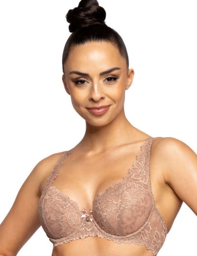 Бюстгальтер балконет тюльпан MAT CARMELA Cappuccino 053-22, Цвет: кофе, Размеры: 65E, изображение 3