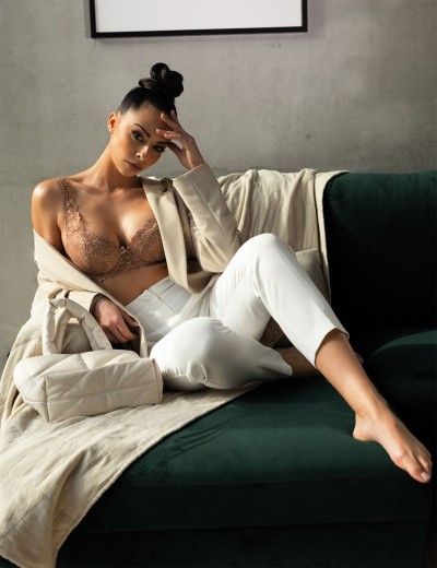 Бюстгальтер балконет тюльпан MAT CARMELA Cappuccino 053-22, Цвет: кофе, Размеры: 65E, изображение 7