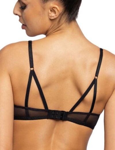Бюстгальтер балконет пуш-ап MAT AGGIE Czarny M-0193-11-1, Цвет: черный, Размеры: 75D, изображение 2