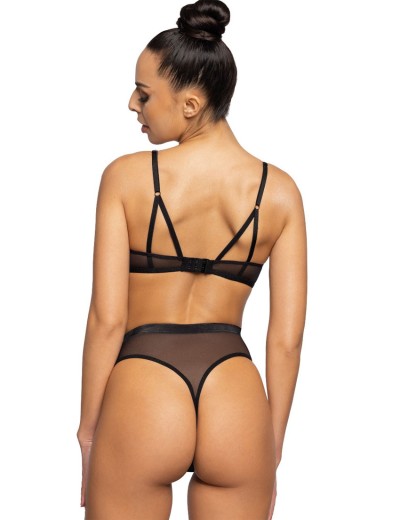 Завышенные стринги MAT AGGIE Czarny S-0193-4-1, Цвет: черный, Размеры: M, изображение 4