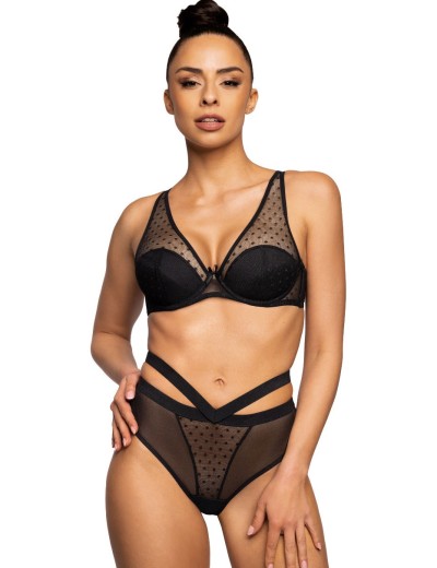 Бюстгальтер бралетт с пуш-ап MAT DOTSSY Czarny M-3714-11-1, Цвет: черный, Размеры: 65F, изображение 5