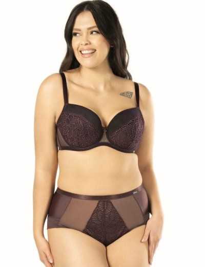 Бюстгальтер с плотной чашкой Nipplex DAISY U, Цвет: баклажан, Размеры: 90B, изображение 3 Бюстгальтер с плотной чашкой Nipplex DAISY U, Цвет: баклажан, Размеры: 90B, изображение 3