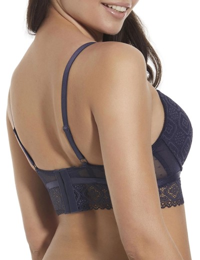 Формованный бюстгальтер пуш-ап Selene AMAYA темно-синий, Цвет: темно-синий, Размеры: 75B, изображение 2