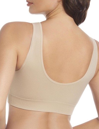 Бесшовный бюстгальтер топ Selene LETIANA серо-бежевый, Цвет: серо-бежевый, Размеры: M, изображение 2