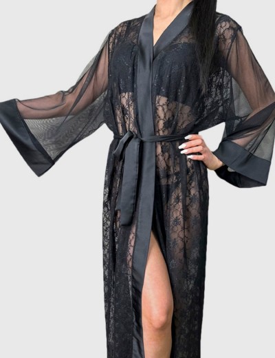 Пеньюар женский Subtille SECRET LOVE, Цвет: черный, Размеры: L/XL, изображение 2