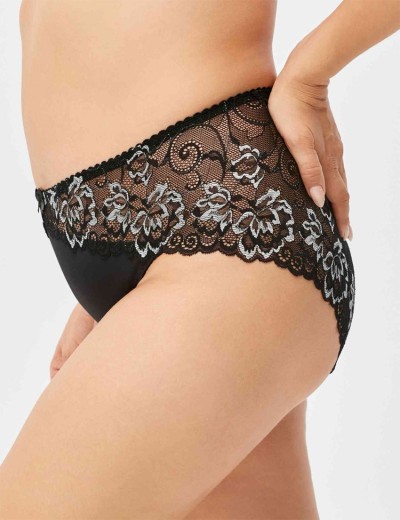 Трусы слипы Elli 402 черно-серебро, Цвет: черно-серебро, Размеры: L, изображение 3 Трусы слипы Elli 402 черно-серебро, Цвет: черно-серебро, Размеры: L, изображение 3