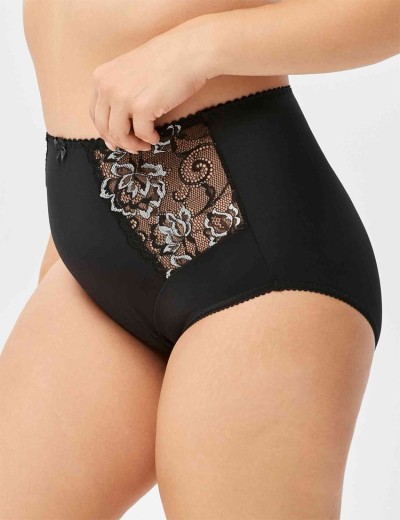 Высокие трусы слипы Elli 621 черно-серебро, Цвет: черно-серебро, Размеры: L, изображение 3 Высокие трусы слипы Elli 621 черно-серебро, Цвет: черно-серебро, Размеры: L, изображение 3