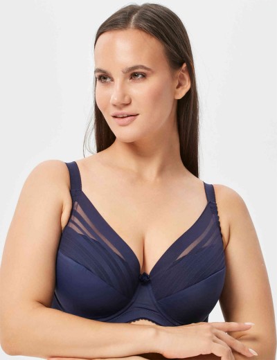 Бюстгальтер полумягкий Elli 3035 темно-синий, Цвет: темно-синий, Размеры: 75F, изображение 3