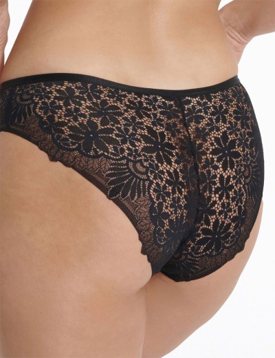 Кружевные трусики Esotiq ILUSION 41033 черный+графит, Цвет: черный+графит, Размеры: S, изображение 2