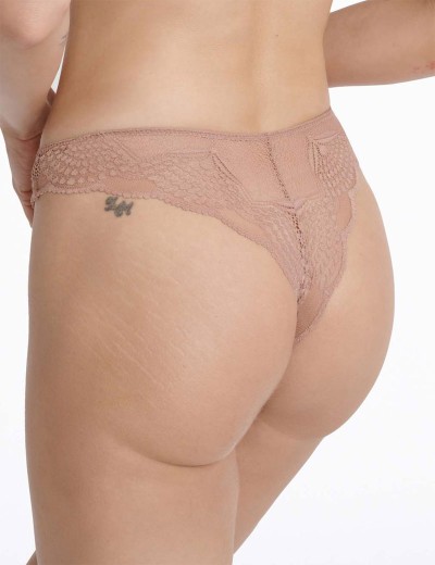 Кружевные стринги Esotiq SONG 41109 миндаль, Цвет: миндаль, Размеры: S, изображение 2