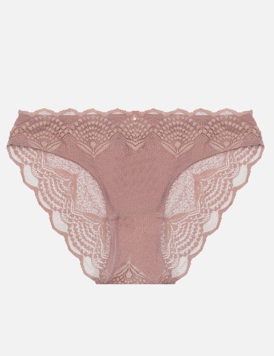 Кружевные трусики бразилиана Esotiq SONG 41110 миндаль, Цвет: миндаль, Размеры: S, изображение 5