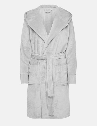 Теплый халат с капюшоном Esotiq CAIRO 41152 серый, Цвет: серый, Размеры: 2XL, изображение 5