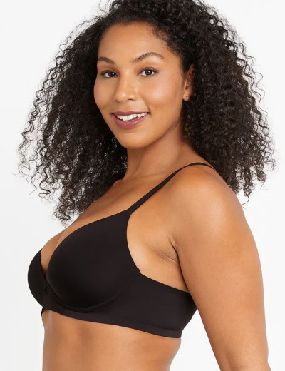 Бескаркасный гладкий бюстгальтер Maidenform DM2301 черный, Цвет: черный, Размеры: 75D, изображение 5