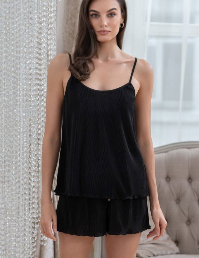 Комплект из плиссированного трикотажа Mia-Amore ROXY 7372 черный, Цвет: черный, Размеры: L, изображение 3