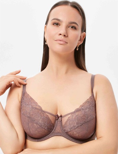 Бюстгальтер мягкая чашка балконет Milavitsa 124970 лесной орех, Цвет: лесной орех, Размеры: 80C, изображение 3