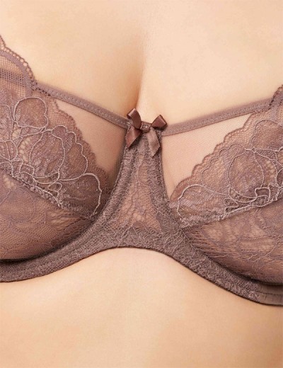 Бюстгальтер мягкая чашка балконет Milavitsa 124970 лесной орех, Цвет: лесной орех, Размеры: 80C, изображение 5