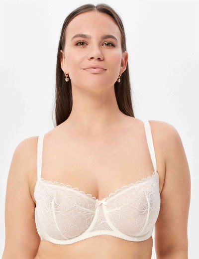 Мягкий кружевной бюстгальтер Milavitsa 129000 пастель, Цвет: пастель, Размеры: 75C, изображение 4