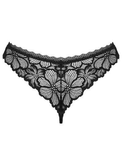 Кружевные трусики Obsessive SERAFIA PANTIES, Цвет: черный, Размеры: XS/S, изображение 4