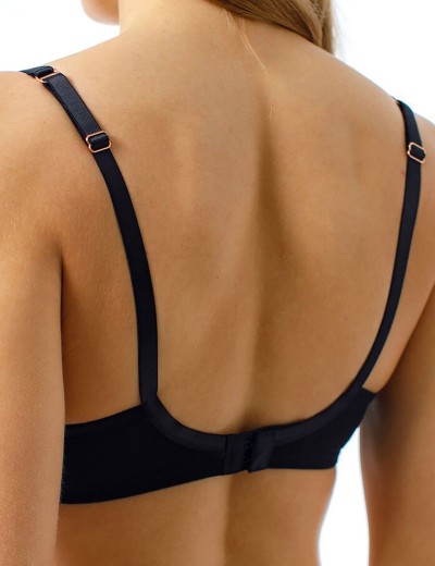 Бюстгальтер балконет тюльпан Coquette Revue JETAIME 87129, Цвет: телесный с черным, Размеры: 70C, изображение 2