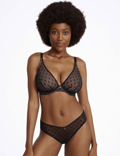 Трусики в горошек Esotiq 40923 IZZIE черный, Цвет: черный, Размеры: S, изображение 3