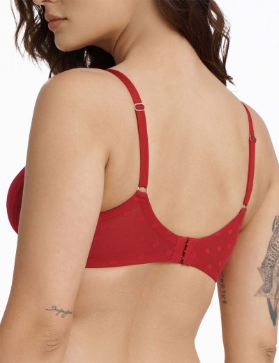 Мягкий бюстгальтер в горошек Esotiq IZZIE 40921 красный, Цвет: красный, Размеры: 75C, изображение 2