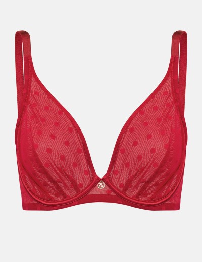 Мягкий бюстгальтер в горошек Esotiq IZZIE 40921 красный, Цвет: красный, Размеры: 75C, изображение 8